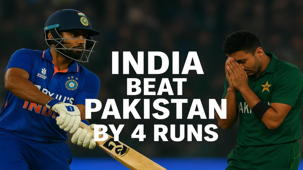 India vs Pakistan 2nd T20 2025: India Clinch Thriller by 4 Runs